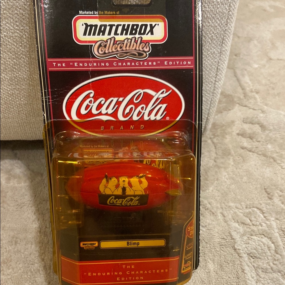 Coca-Cola Red and Yellow Blimp Model